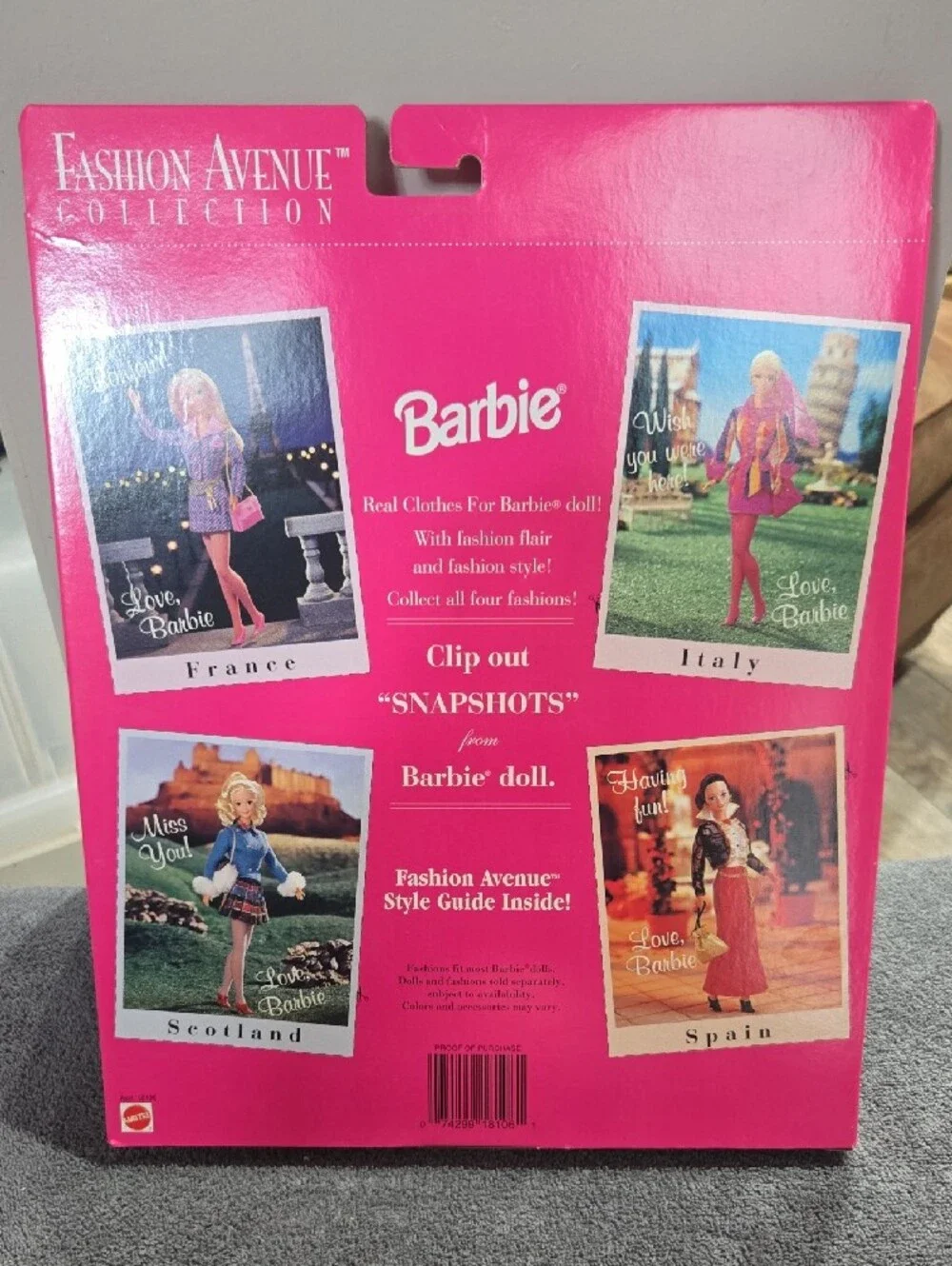 Vintage 1997 Barbie Internationale Fashion Avenue Spain Flamenco Outfit NIB 1810
